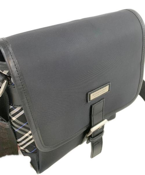 BURBERRY BLACK LABEL（バーバリーブラックレーベル）BURBERRY BLACK LABEL (バーバリーブラックレーベル) ナイロンショルダーバッグ ブラックの古着・服飾アイテム