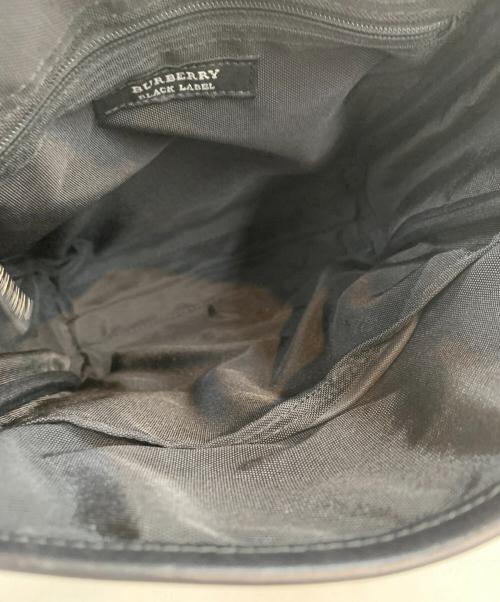 BURBERRY BLACK LABEL（バーバリーブラックレーベル）BURBERRY BLACK LABEL (バーバリーブラックレーベル) ナイロンショルダーバッグ ブラックの古着・服飾アイテム