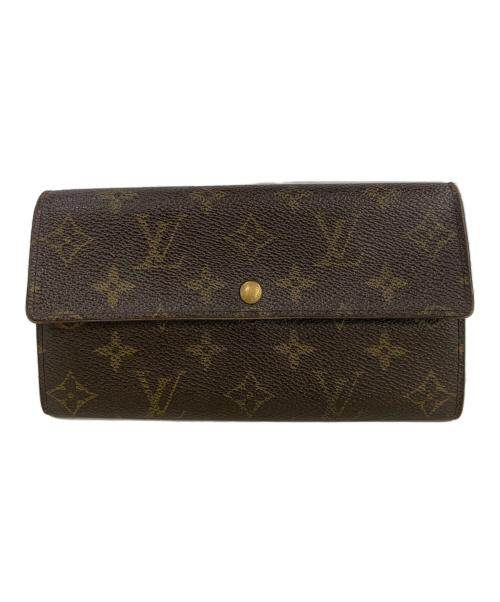 LOUIS VUITTON（ルイ ヴィトン）LOUIS VUITTON (ルイ ヴィトン) 長財布　	ポシェット・ポルトモネ クレディ ブラウンの古着・服飾アイテム