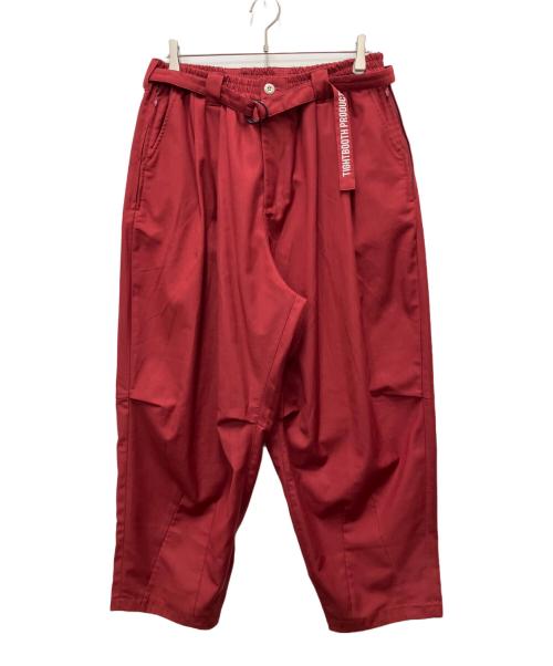 TIGHTBOOTH PRODUCTION（タイトブースプロダクション）TIGHTBOOTH PRODUCTION (タイトブースプロダクション) バルーンスラックス レッド サイズ:Lの古着・服飾アイテム