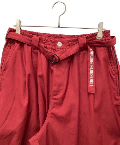 TIGHTBOOTH PRODUCTION（タイトブースプロダクション）TIGHTBOOTH PRODUCTION (タイトブースプロダクション) バルーンスラックス レッド サイズ:Lの古着・服飾アイテム