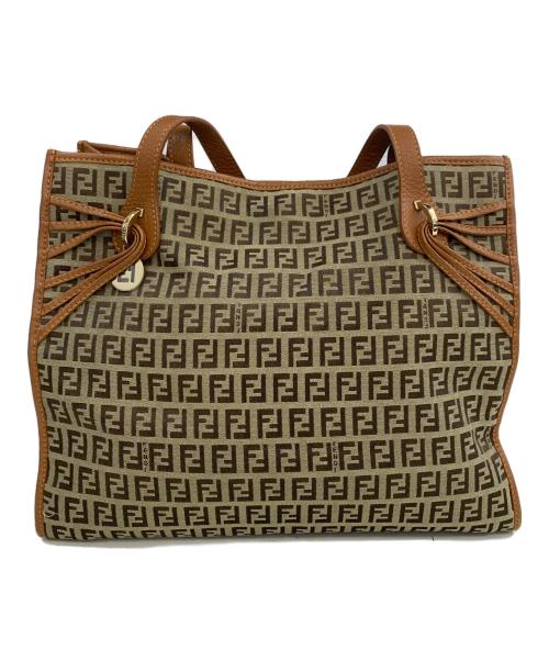 FENDI（フェンディ）FENDI (フェンディ) トートバッグ　ズッカ ベージュの古着・服飾アイテム