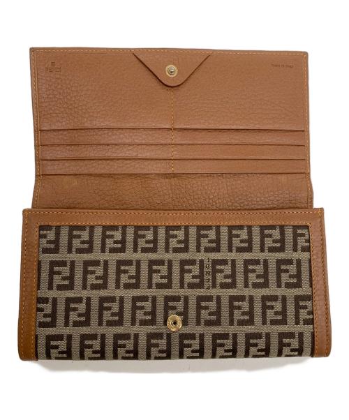 FENDI（フェンディ）FENDI (フェンディ) 2つ折り財布　ズッカ ベージュの古着・服飾アイテム