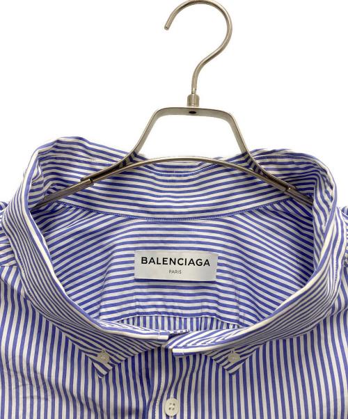 BALENCIAGA（バレンシアガ）BALENCIAGA (バレンシアガ) シャツワンピース ブルー サイズ:SIZE 34の古着・服飾アイテム