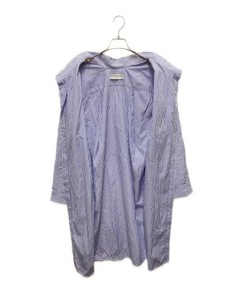 BALENCIAGA（バレンシアガ）BALENCIAGA (バレンシアガ) シャツワンピース ブルー サイズ:SIZE 34の古着・服飾アイテム
