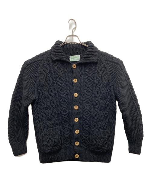 INVERALLAN（インバーアラン）INVERALLAN (インバーアラン) ハンドニットカーディガン ブラック サイズ:SIZE Lの古着・服飾アイテム