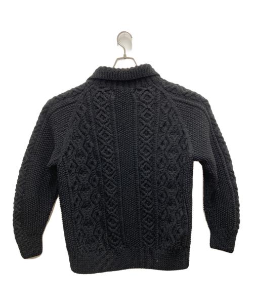 INVERALLAN（インバーアラン）INVERALLAN (インバーアラン) ハンドニットカーディガン ブラック サイズ:SIZE Lの古着・服飾アイテム