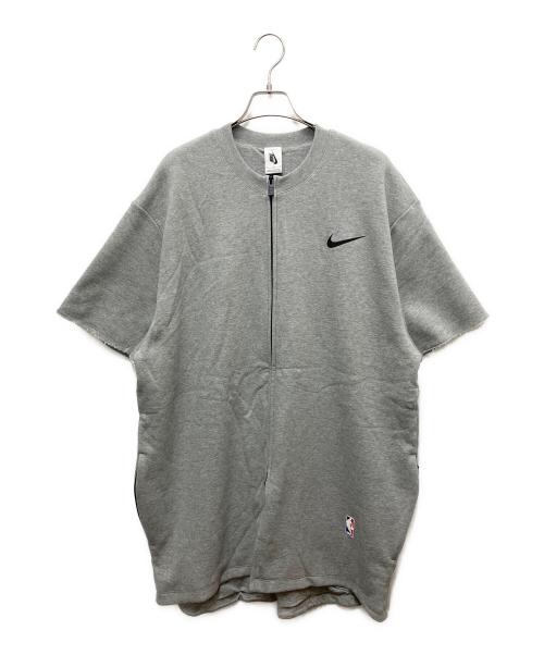 NIKE（ナイキ）NIKE (ナイキ) ジップスウェット　Warm Up Top グレー サイズ:SIZE Ｍの古着・服飾アイテム