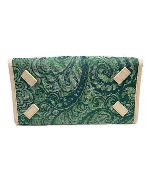 A VACATION（ア ヴァケーション）A VACATION (ア ヴァケーション) トートバッグ　BOX PAISLEY グリーン×ベージュの古着・服飾アイテム