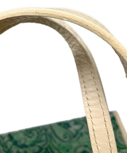 A VACATION（ア ヴァケーション）A VACATION (ア ヴァケーション) トートバッグ　BOX PAISLEY グリーン×ベージュの古着・服飾アイテム