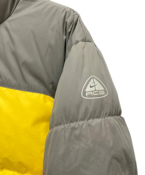 NIKE ACG（ナイキエーシージー）NIKE ACG (ナイキエージーシー) リバーシブルダウンジャケット グレー×イエロー サイズ:XLの古着・服飾アイテム
