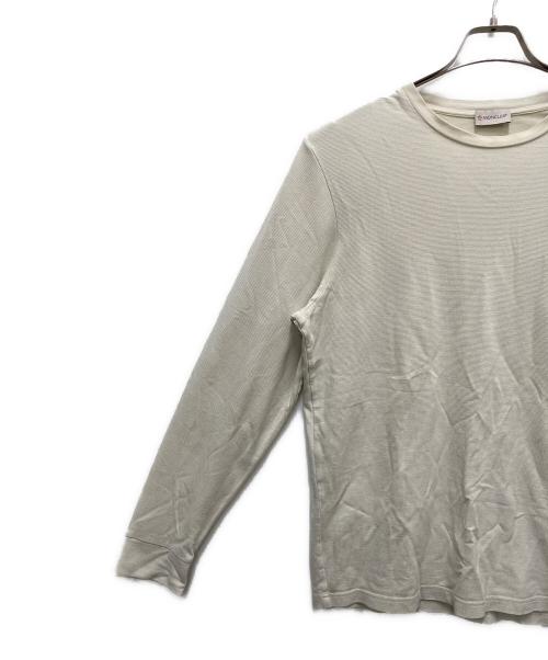 MONCLER（モンクレール）MONCLER (モンクレール) ロングスリーブカットソー アイボリー サイズ:Mの古着・服飾アイテム