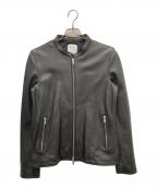UNITED TOKYOユナイテッドトーキョー）の古着「ラムレザーシングルライダースジャケット」｜ブラック