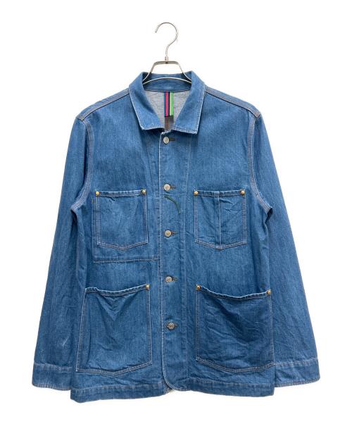 PAUL SMITH（ポールスミス）PAUL SMITH (ポールスミス) カバーオールデニムジャケット インディゴ サイズ:Lの古着・服飾アイテム