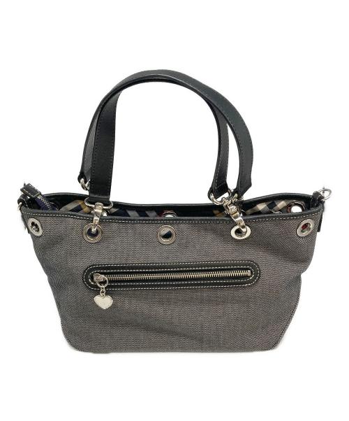 BURBERRY BLUE LABEL（バーバリーロンドンブルーレーベル）BURBERRY BLUE LABEL (バーバリーロンドンブルーレーベル) 2WAYショルダーバッグ ブラックの古着・服飾アイテム