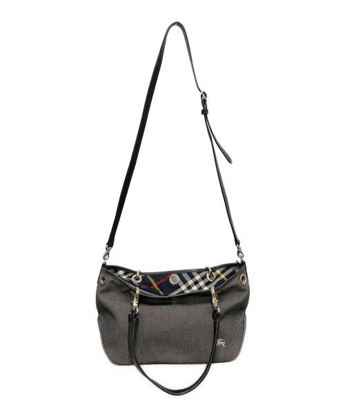 BURBERRY BLUE LABEL（バーバリーロンドンブルーレーベル）BURBERRY BLUE LABEL (バーバリーロンドンブルーレーベル) 2WAYショルダーバッグ ブラックの古着・服飾アイテム
