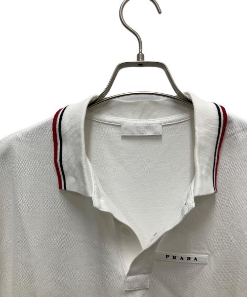 PRADA（プラダ）PRADA (プラダ) ポロシャツ ホワイト サイズ:SIZE Lの古着・服飾アイテム