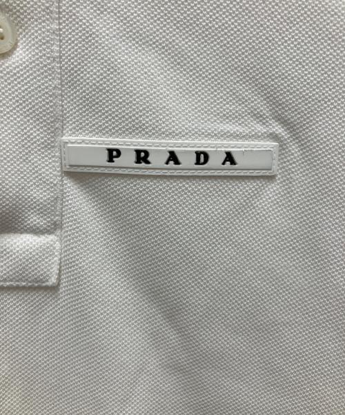 PRADA（プラダ）PRADA (プラダ) ポロシャツ ホワイト サイズ:SIZE Lの古着・服飾アイテム