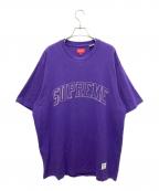 SUPREMEシュプリーム）の古着「半袖カットソー　Sketch Embroidered S/S Top」｜パープル