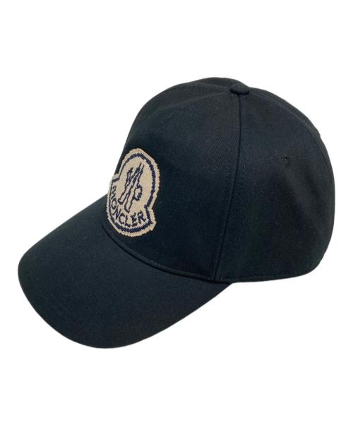 MONCLER（モンクレール）MONCLER (モンクレール) ベースボールキャップ ブラック サイズ:SIZE UNI（58-66cm）の古着・服飾アイテム