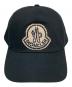 MONCLER (モンクレール) ベースボールキャップ ブラック サイズ:SIZE UNI（58-66cm）：20000円