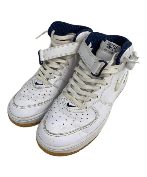 NIKE（ナイキ）NIKE (ナイキ) AIR FORCE 1 MID QS”NYC/WHITE” ホワイト サイズ:US9.5の古着・服飾アイテム