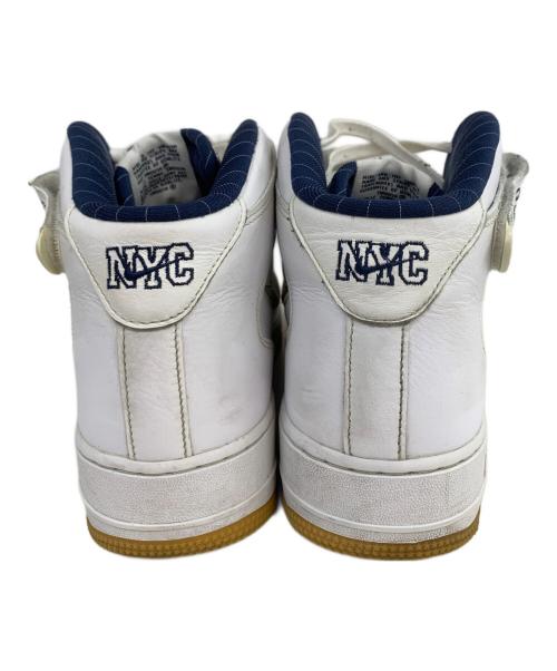 NIKE（ナイキ）NIKE (ナイキ) AIR FORCE 1 MID QS”NYC/WHITE” ホワイト サイズ:US9.5の古着・服飾アイテム