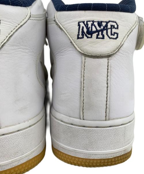 NIKE（ナイキ）NIKE (ナイキ) AIR FORCE 1 MID QS”NYC/WHITE” ホワイト サイズ:US9.5の古着・服飾アイテム