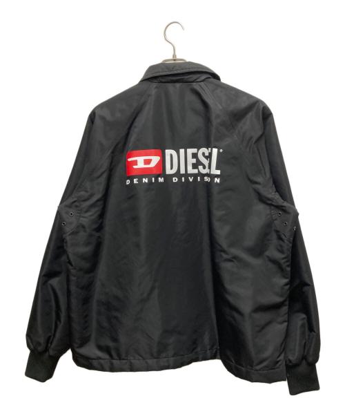 DIESEL（ディーゼル）DIESEL (ディーゼル) ナイロンコーチジャケット ブラック サイズ:Lの古着・服飾アイテム