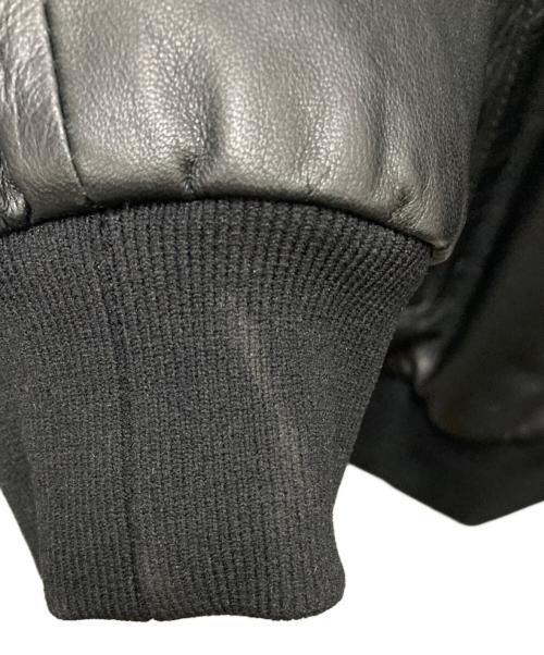 EMPORIO ARMANI（エンポリオアルマーニ）EMPORIO ARMANI (エンポリオアルマーニ) レザージャケット ブラック サイズ:SIZE 52の古着・服飾アイテム