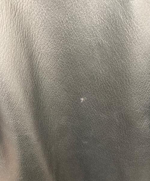 EMPORIO ARMANI（エンポリオアルマーニ）EMPORIO ARMANI (エンポリオアルマーニ) レザージャケット ブラック サイズ:SIZE 52の古着・服飾アイテム