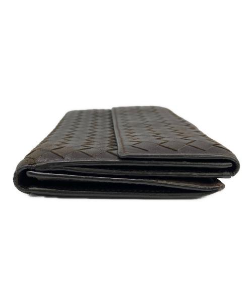 BOTTEGA VENETA（ボッテガベネタ）BOTTEGA VENETA (ボッテガベネタ) 長財布　	イントレチャート ブラウンの古着・服飾アイテム