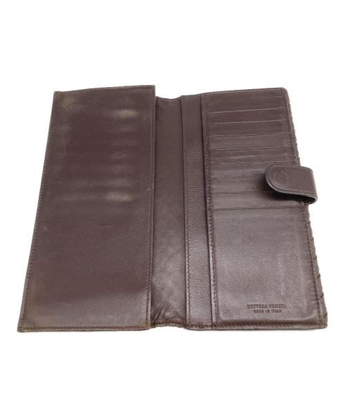 BOTTEGA VENETA（ボッテガベネタ）BOTTEGA VENETA (ボッテガベネタ) 長財布　	イントレチャート ブラウンの古着・服飾アイテム
