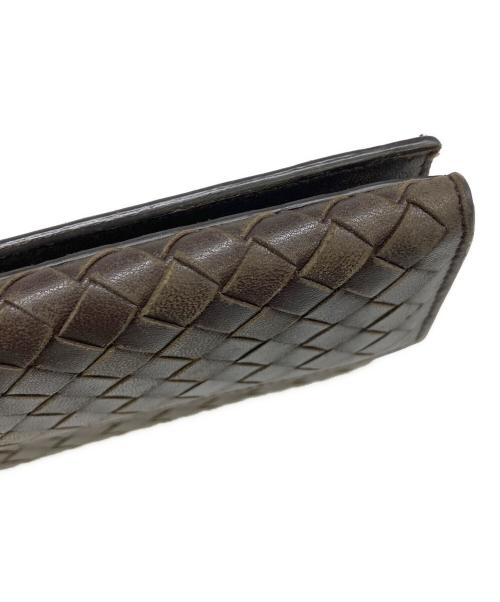 BOTTEGA VENETA（ボッテガベネタ）BOTTEGA VENETA (ボッテガベネタ) 長財布　	イントレチャート ブラウンの古着・服飾アイテム