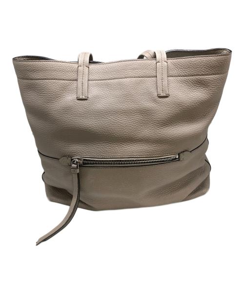 MIU MIU（ミュウミュウ）MIU MIU (ミュウミュウ) レザートートバッグ ベージュの古着・服飾アイテム
