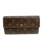 LOUIS VUITTONルイ ヴィトン）の古着「長財布　ポルト モネ クレディ」｜ブラウン