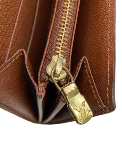 LOUIS VUITTON（ルイ ヴィトン）LOUIS VUITTON (ルイ ヴィトン) 長財布　ポルト モネ クレディ ブラウンの古着・服飾アイテム