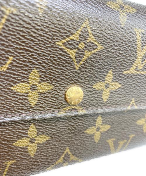 LOUIS VUITTON（ルイ ヴィトン）LOUIS VUITTON (ルイ ヴィトン) 長財布　ポルト モネ クレディ ブラウンの古着・服飾アイテム