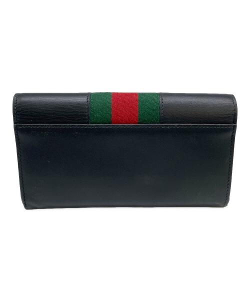 GUCCI（グッチ）GUCCI (グッチ) 長財布 ブラックの古着・服飾アイテム
