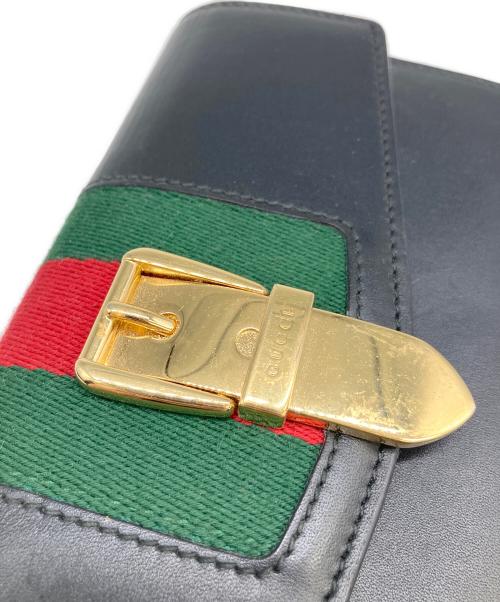 GUCCI（グッチ）GUCCI (グッチ) 長財布 ブラックの古着・服飾アイテム