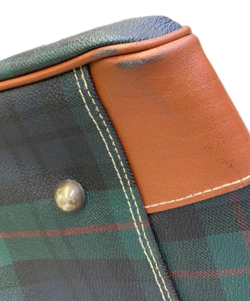 POLO RALPH LAUREN（ポロ・ラルフローレン）POLO RALPH LAUREN (ポロ・ラルフローレン) ボストンバッグ ブラウン×グリーンの古着・服飾アイテム