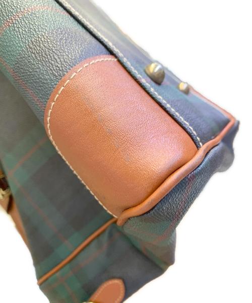 POLO RALPH LAUREN（ポロ・ラルフローレン）POLO RALPH LAUREN (ポロ・ラルフローレン) ボストンバッグ ブラウン×グリーンの古着・服飾アイテム