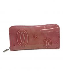 Cartier（カルティエ）の古着「長財布　ハッピーバースデー」｜ピンク