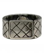 BOTTEGA VENETAボッテガベネタ）の古着「イントレチャート オキシダイズド リング」｜シルバー