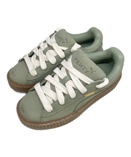 PUMA（プーマ）PUMA (プーマ) Fenty PUMA by Rihanna (フェンティ プーマ バイ リアーナ) FENTY “CREEPER PHATTY NUBUCK” グリーン サイズ:SIZE 24.5cmの古着・服飾アイテム