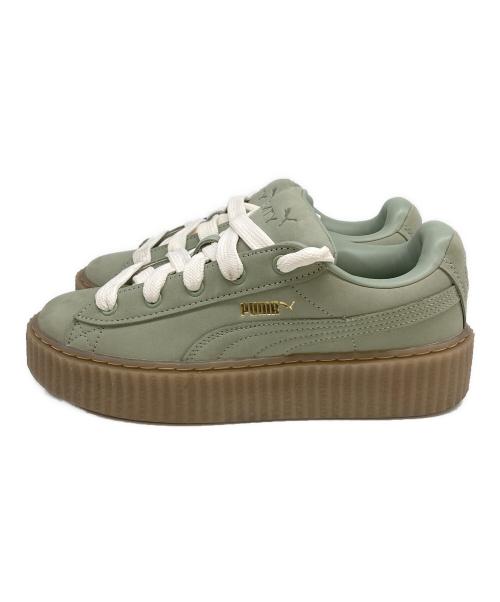 PUMA（プーマ）PUMA (プーマ) Fenty PUMA by Rihanna (フェンティ プーマ バイ リアーナ) FENTY “CREEPER PHATTY NUBUCK” グリーン サイズ:SIZE 24.5cmの古着・服飾アイテム