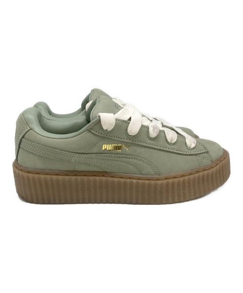 PUMA（プーマ）PUMA (プーマ) Fenty PUMA by Rihanna (フェンティ プーマ バイ リアーナ) FENTY “CREEPER PHATTY NUBUCK” グリーン サイズ:SIZE 24.5cmの古着・服飾アイテム