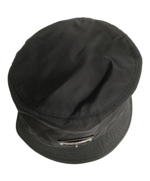 PRADA（プラダ）PRADA (プラダ) RE-NYLONバケットハット ブラック サイズ:SIZE M(58cm)の古着・服飾アイテム