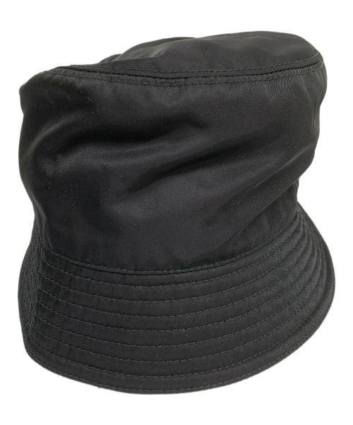 PRADA（プラダ）PRADA (プラダ) RE-NYLONバケットハット ブラック サイズ:SIZE M(58cm)の古着・服飾アイテム