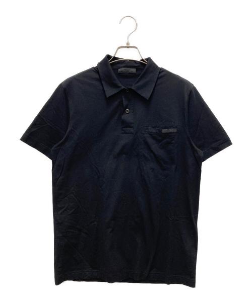 PRADA（プラダ）PRADA (プラダ) ポロシャツ ブラック サイズ:Sの古着・服飾アイテム